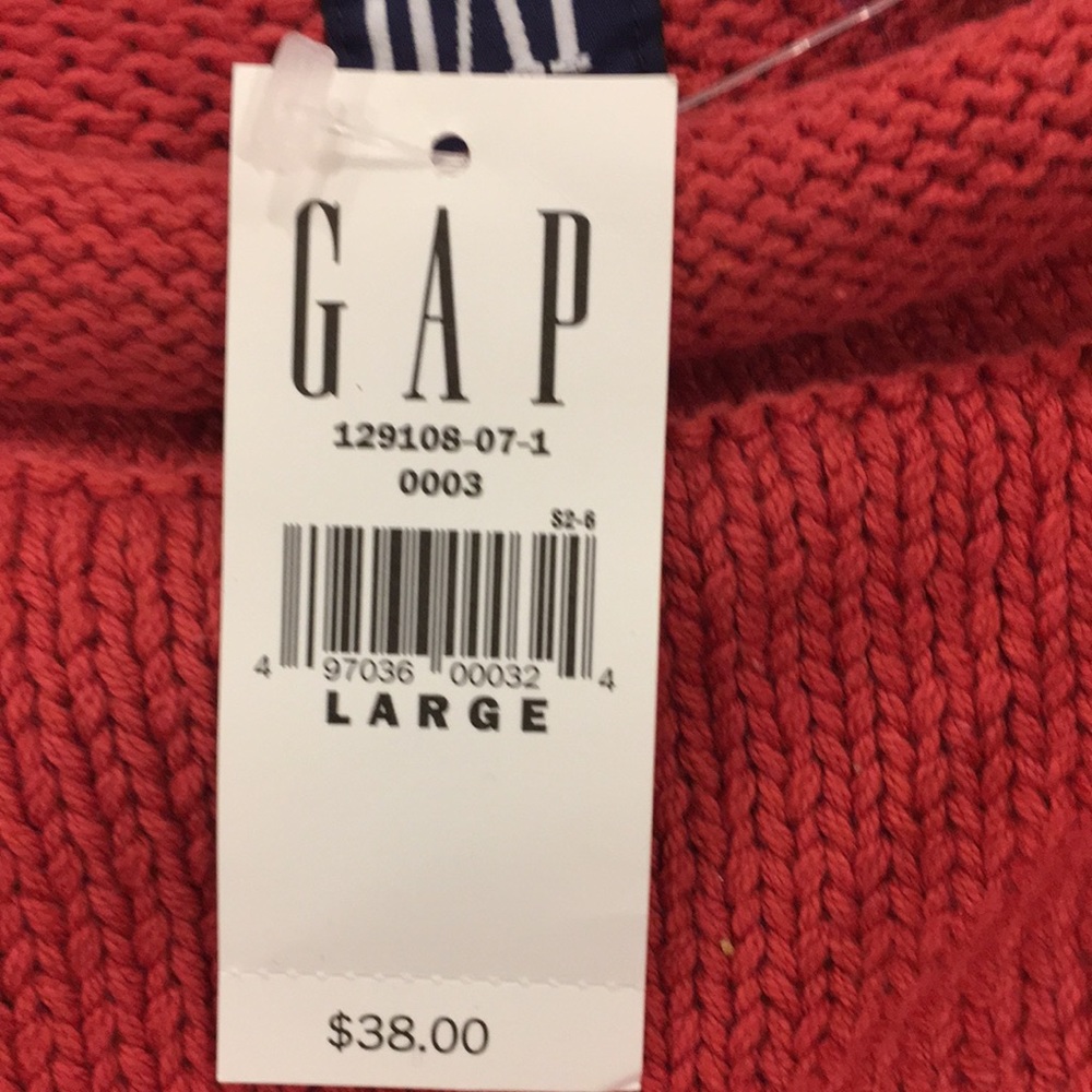 NWT Gap Salmon Sweater - Picture 7 of 7